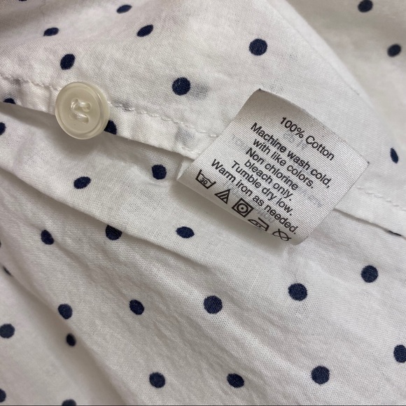 Polka Dot J. Crew Half Button Down 🖤🤍 - Picture 3 of 6